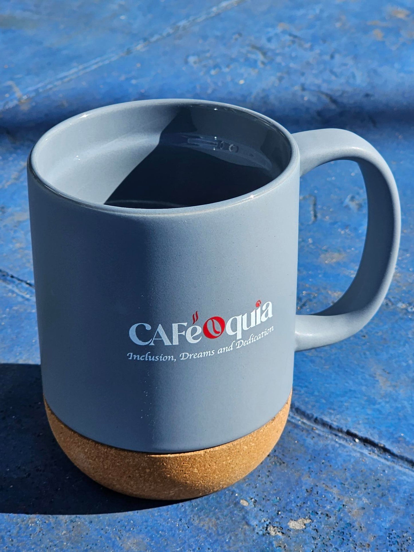 13oz Barista Ceramic Custom Mug with Cork Bottom